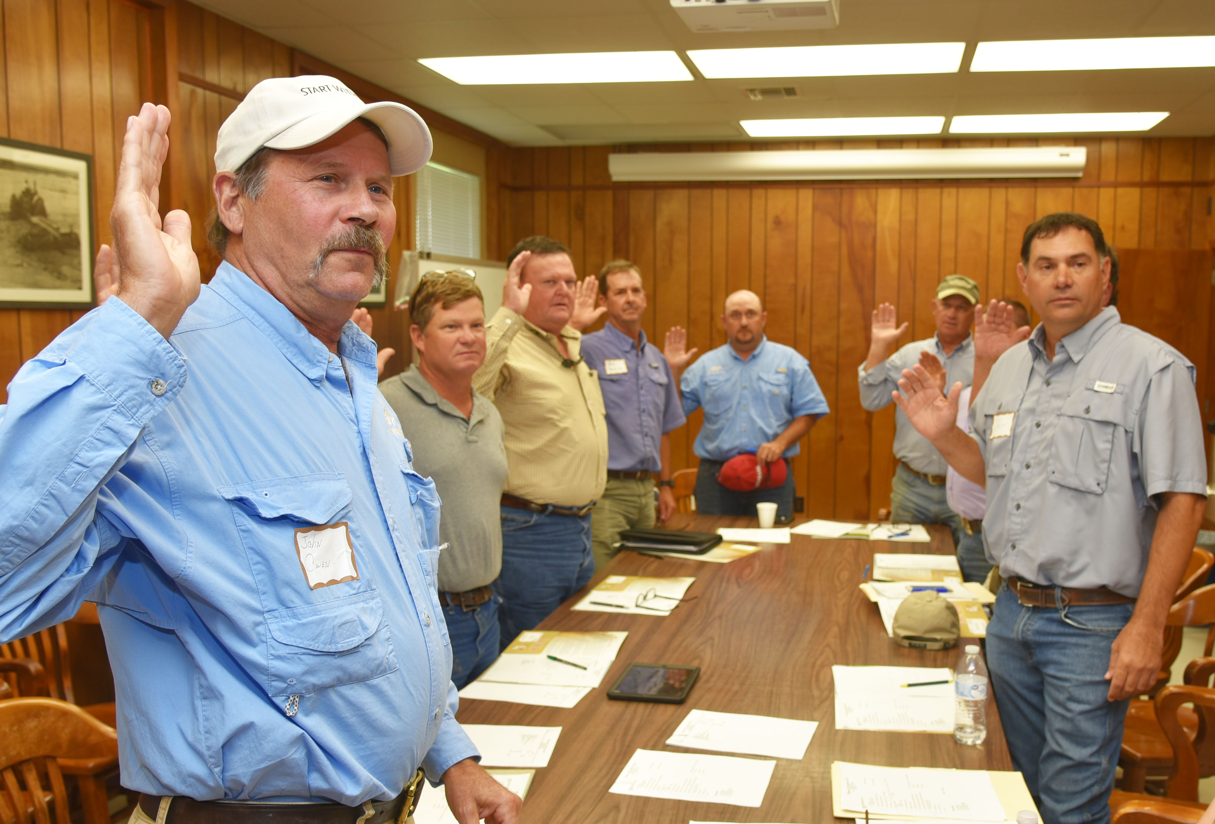 Rice board members assume duties